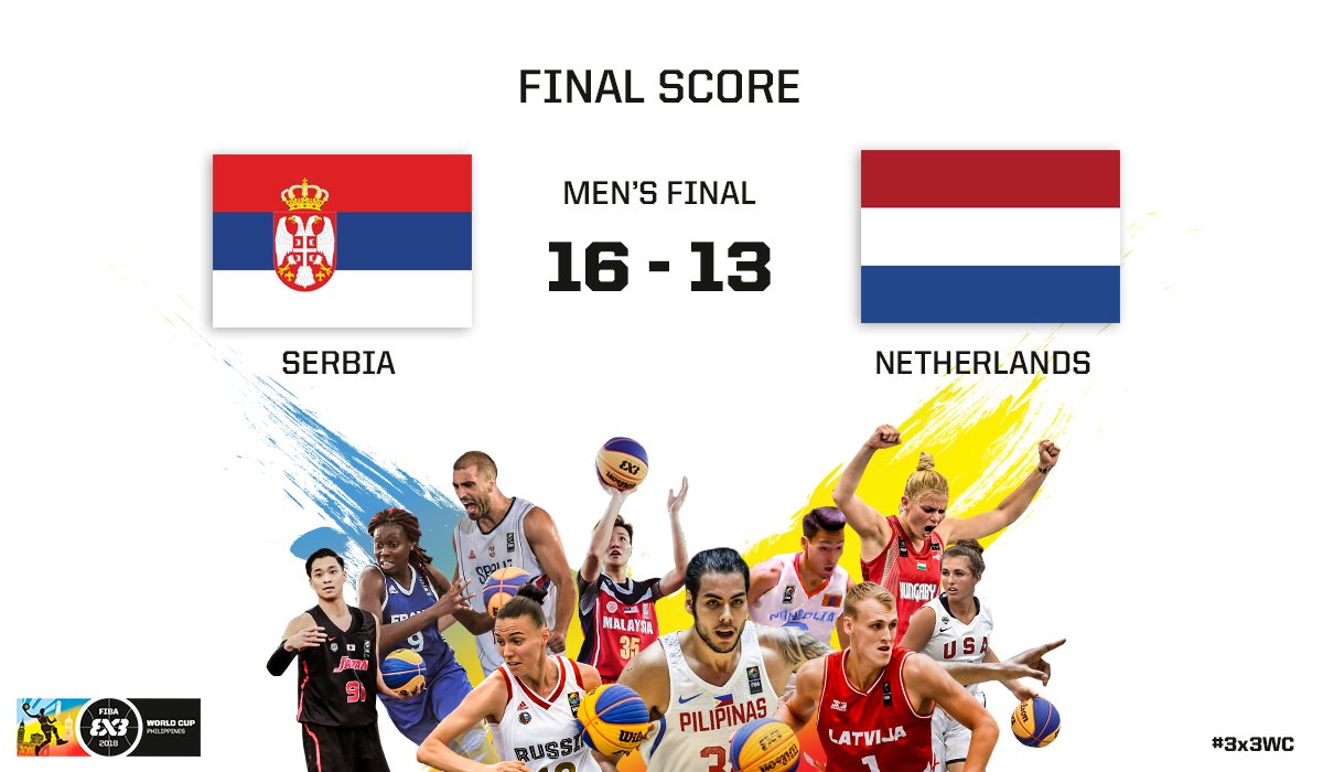 FIBA3x3's tweet photo. #3x3WC Final Scores  🏆 
#WatchUsPlay 👉 https://t.co/wjn0m2nu5I https://t.co/yRdGIwqKR2
