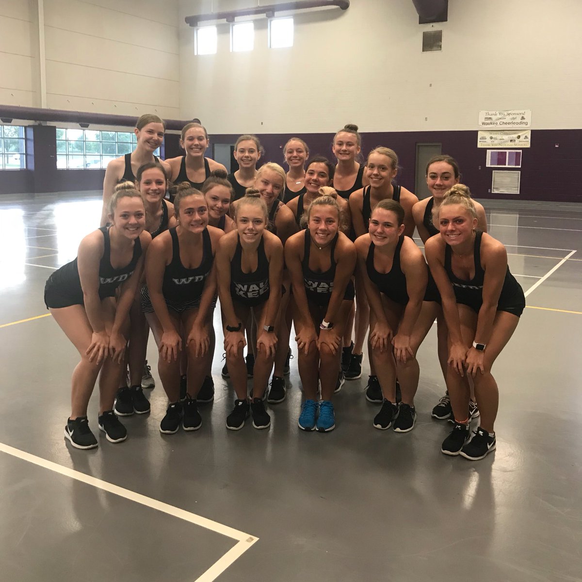 WaukeeDanceTeam's tweet photo. First practice in the books! Can’t wait for an amazing season 💛 https://t.co/bWGVBytsnS