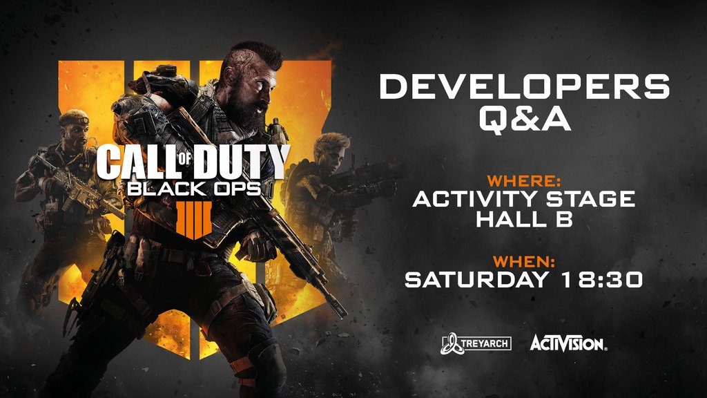 We have a LIVE Q&amp;A with <a href="/CallofDuty/">Call of Duty</a> devs at #DHS18! 

Even better, we will pass over some of your questions for the panel to answer 😎

We'll only take questions from this Tweet and FB post, so make sure to reply below 👇

More info:
dreamhack.com/news/play-call…