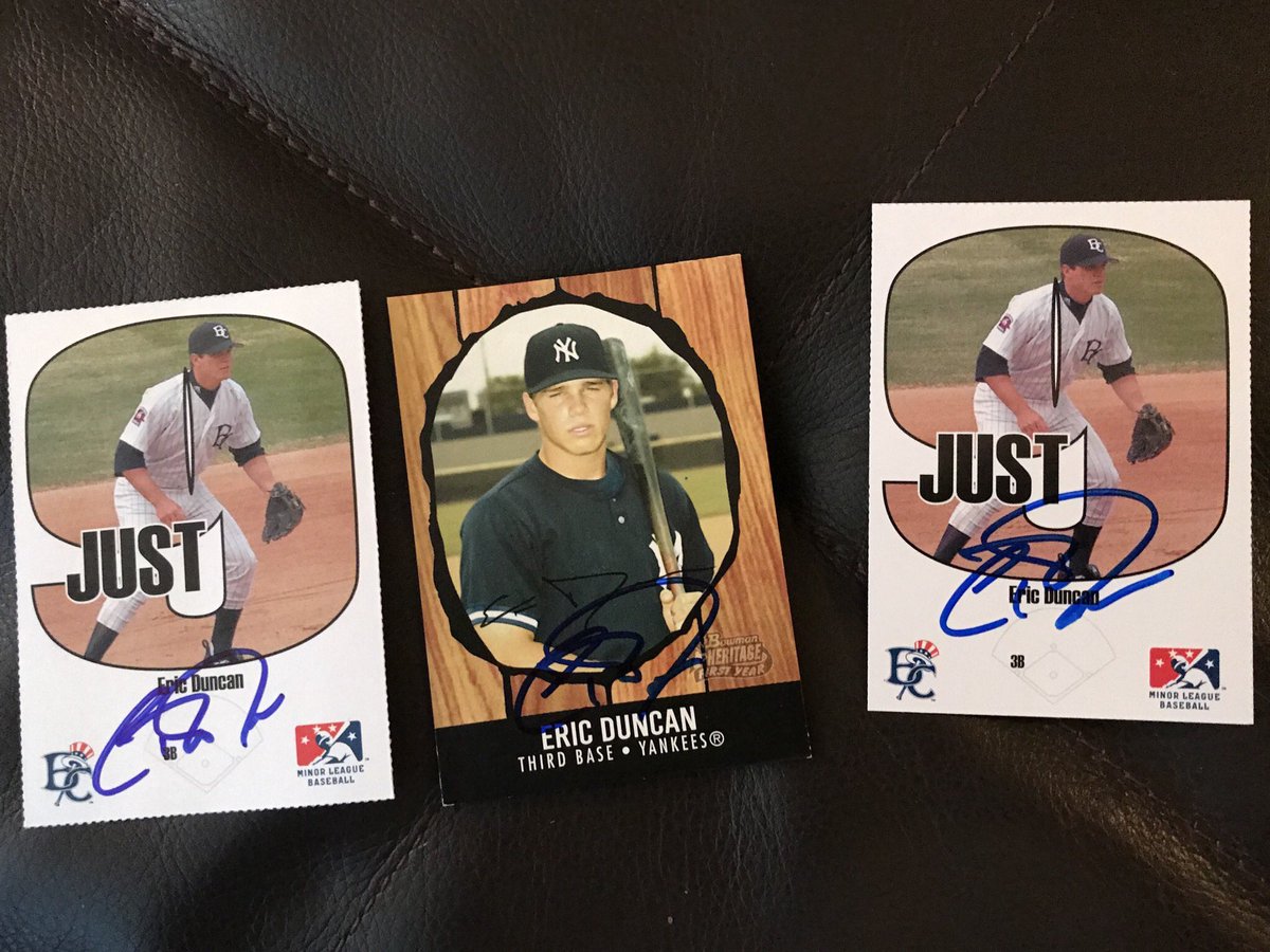 memorabiliaddy's tweet photo. #EricDuncan #baseball @MiLB @MLB @FloridaStateLg @Yankees @TampaTarpons #IPS #AutographCollector #ClassAct #GreatGuy #ThankYou #IPSSuccess https://t.co/Nl2dFqu8mj