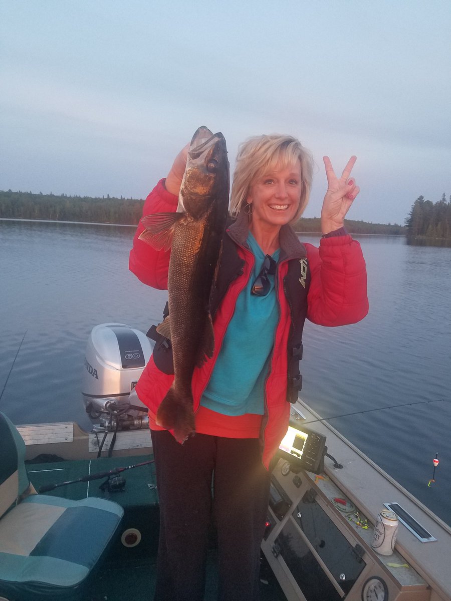 Beautiful night on the lake and  two 26 in. Walleye! #sasseginaga #fishcanada #quebecoutposts #quebecfishing #walleye #pickerel