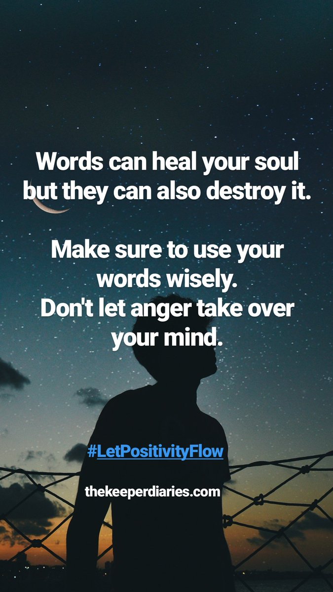 TKDiaries's tweet photo. Words ❤️ use them wisely. - The Keeper Diaries
#amwriting #blogging #thekeeperdiaries #LetPositivityFlow https://t.co/rKq75ffIqn