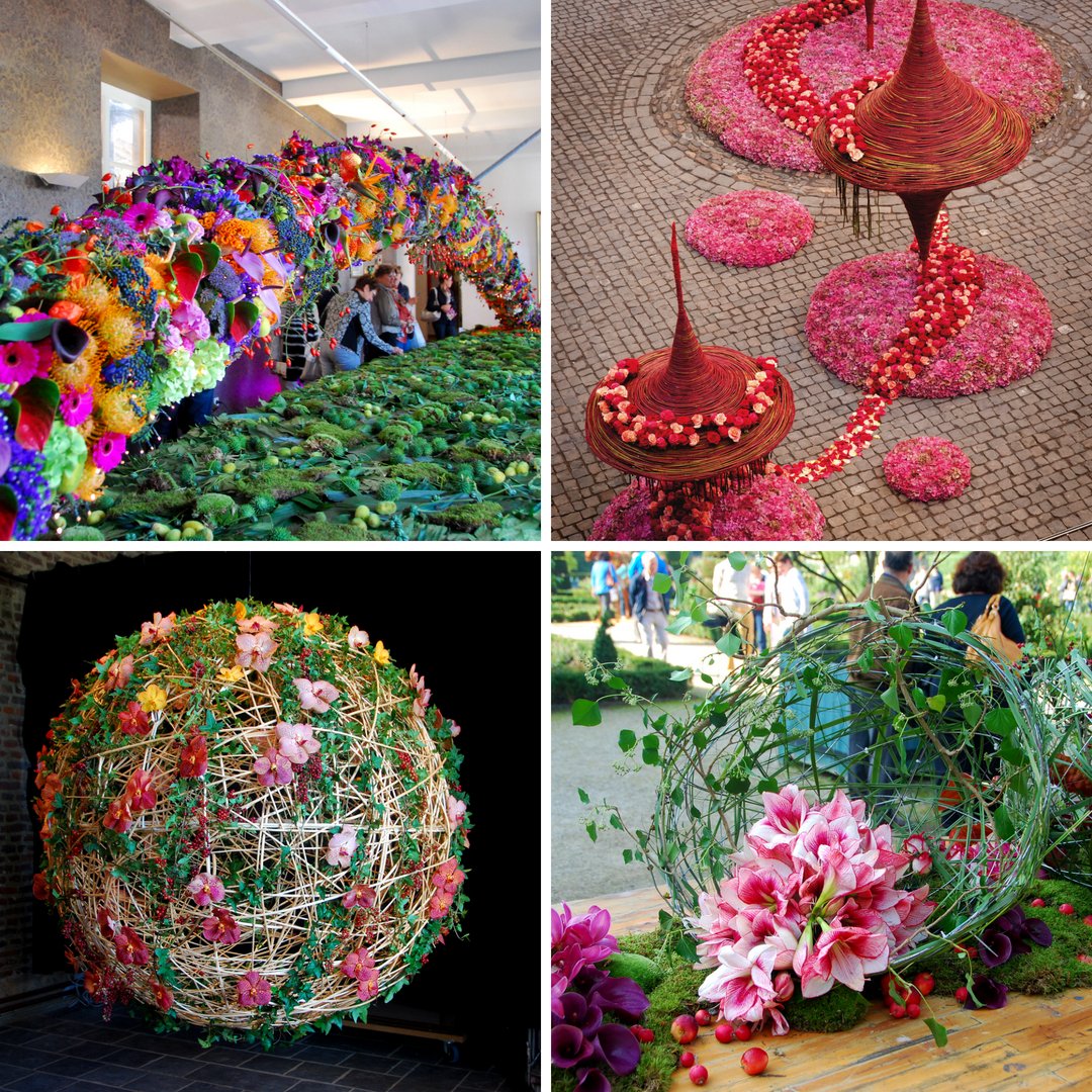 Love flowers? Join us in Belgium for the unique  #fleuramour festival in Alden Biesen.

See stunning floral displays &amp; demonstrations  top international floral artists, including @moniekvandenberghe . 

Come &amp; join us!

bit.ly/ECTFleuramour2… 
#ectravel  #floralart