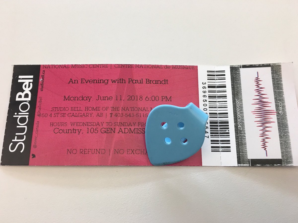 dendall78's tweet photo. @paulbrandt Hope was our wedding song almost 15 years ago and to get to see you last night in such a small intimate setting was incredible!  You and Liz are the perfect compliment to each other.  Thanks for the guitar pick! https://t.co/VuwJy8asaE
