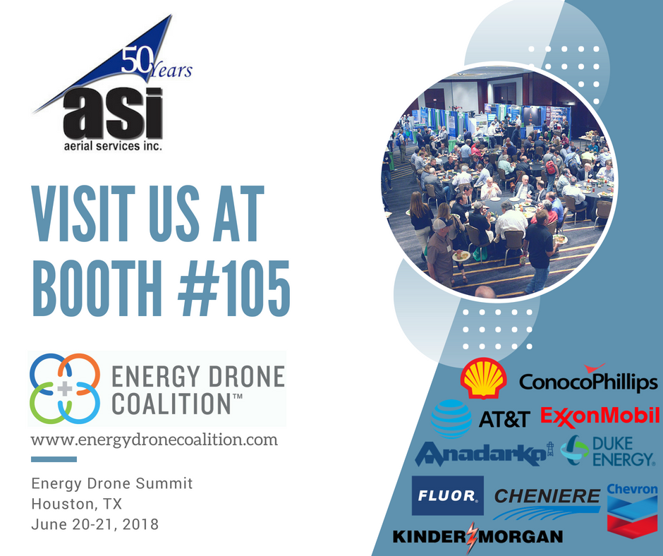 Visit us at the Energy Drone Summit #EDCSummit June 20 - 21.  Be sure to stop by our booth to learn about our expanding #UAS solutions.  While you are there, enter to win a DJI Quadcopter drone!
