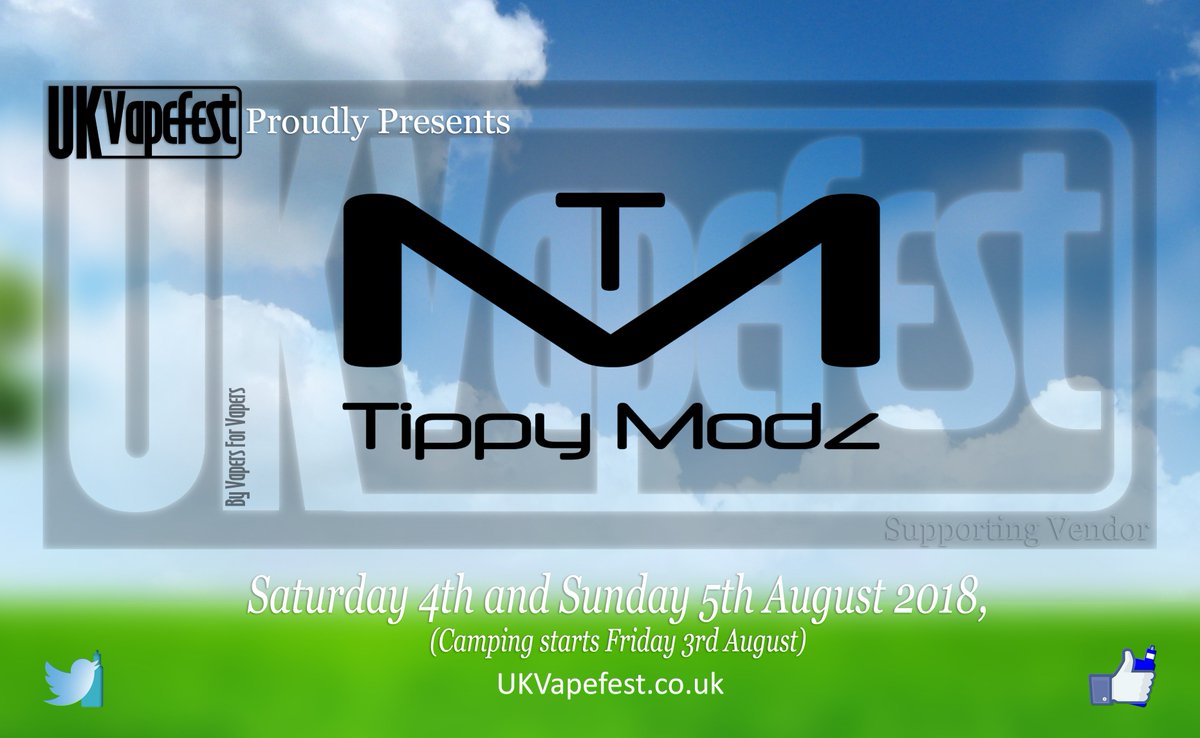UKVapefest's tweet photo. UK Vapefest are proud to present supporting vendor ... https://t.co/UfRys08vle