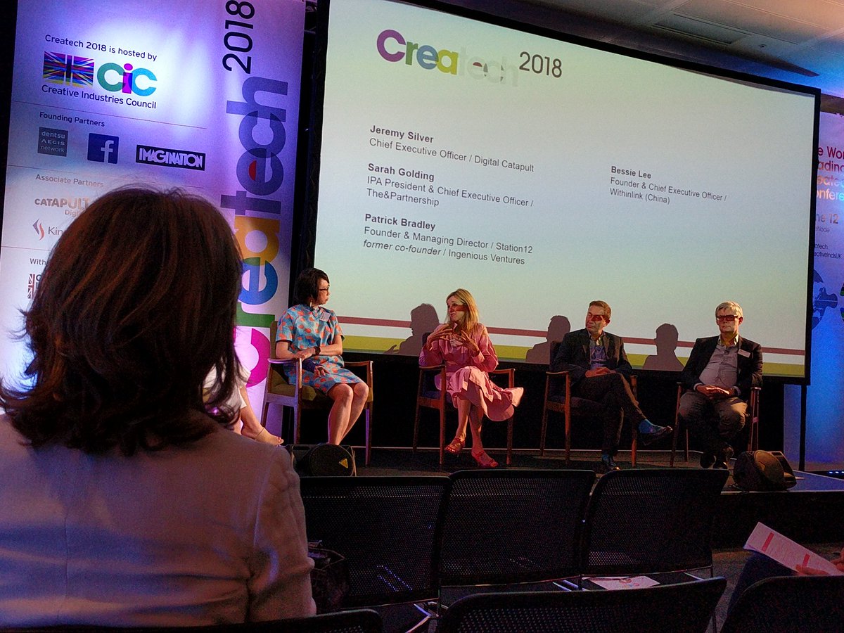 CreativeIndsUK's tweet photo. Hearing from @SarahGoldingLDN, @the_ipa president, who is helping ad agencies to thrive in an age of data &amp; tech #createch #magicandthemachines https://t.co/ZUnQvEtxpb