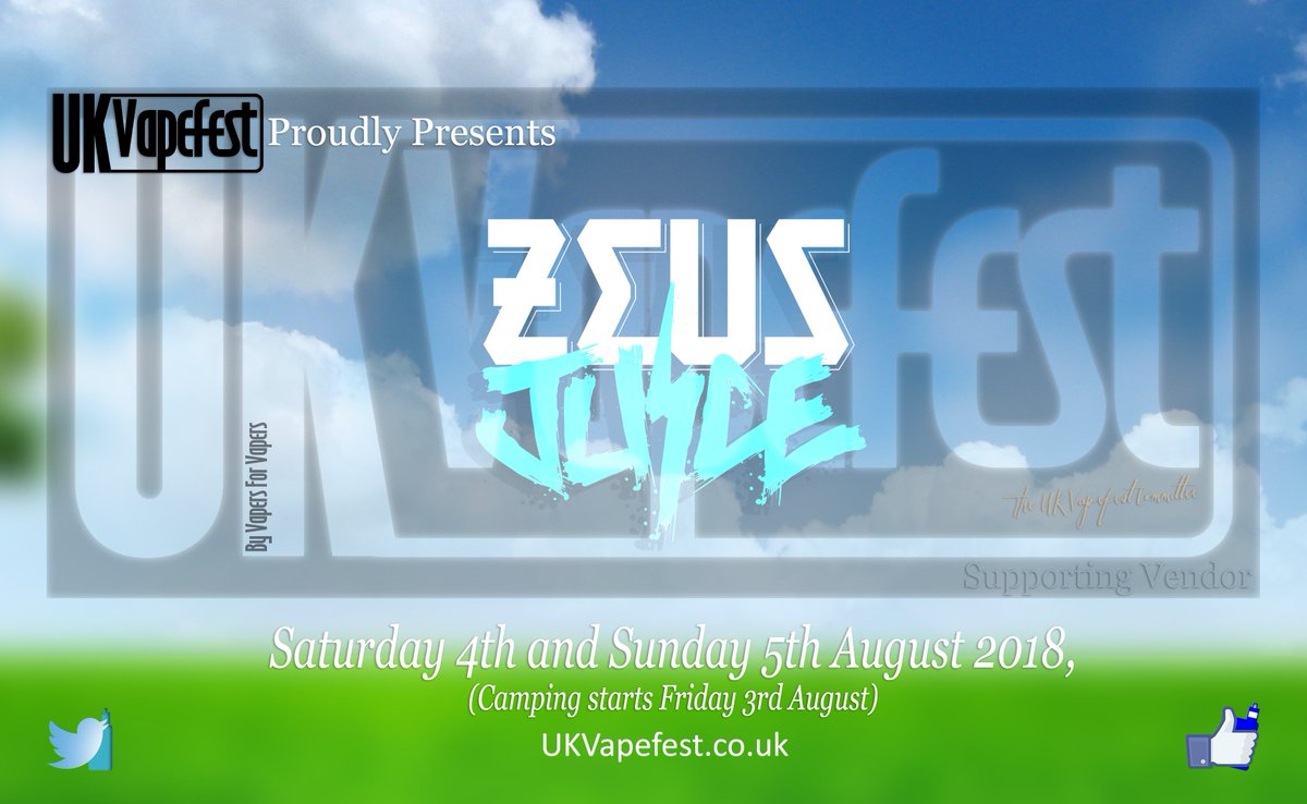 UKVapefest's tweet photo. UK Vapefest are proud to present supporting vendor ... https://t.co/BQQGPtKmbQ