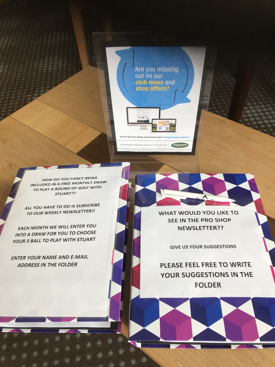 SPFGC_Pro's tweet photo. How do you fancy winning a 3 ball to play with ME?? All you have to do is subscribe to our weekly @StrathavenGC ProShop newsletter and we will enter you into a FREE monthly draw to play a round of golf with 2 of your friends also!! Also give us your requests #sendusyouremail https://t.co/xGlrnqEN0O