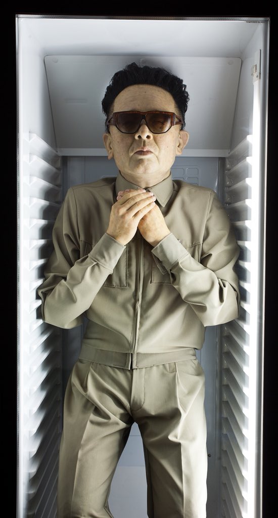 UNIXGallery's tweet image. With today’s summit between Donald Trump and Kim Jong-un in mind, @merinoeugenio reinforces #art’s awesome and affective power
.
#unixgallery #eugeniomerino #cubeartfair #contemporaryart  #trump #potus #northkorea #Nuclear #artist #sculpture #trumpkin #cubeartfair