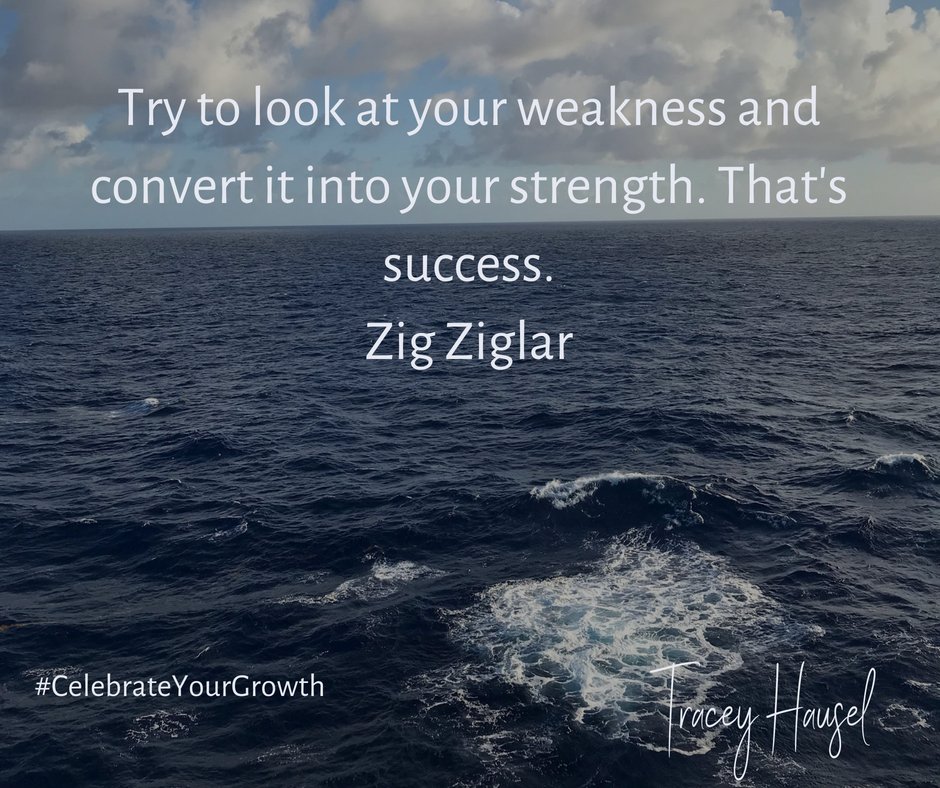 While it's important to do things you're good at for many reasons, ignoring your weaknesses... well weakens you. You need to learn how to use your strengths, but you also need to learn how to overcome your weaknesses. #celebrateyourgrowth.