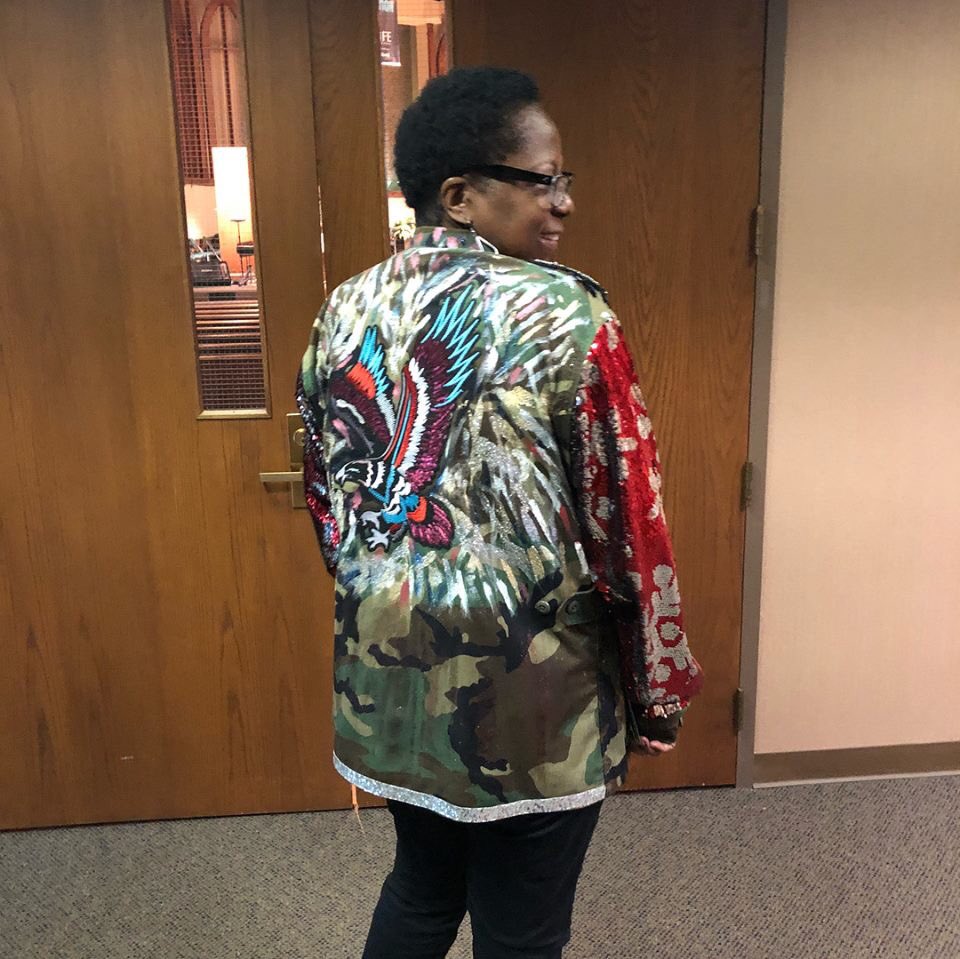 cuffedbycoco's tweet photo. Another Cuffed Jacket in these streets! Thanks so much for your support! 
Email cuffedbycoco@gmail.com for your custom CUFFED experience! 💥 
Thanks so much @4realrox! 💕
@cuffedbycoco 
#CustomJacket 
#CuffedByCoCo
#CuffedExperience 
#CoCoCuffieMadeMeDoIt https://t.co/NBLtNmgwmC