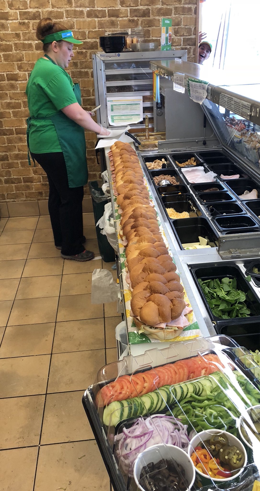 Subway Sackville NS on X SHS Kingfishers Ms Norry your 6 foot party sub almost ready https t zMWoOTvoyp X