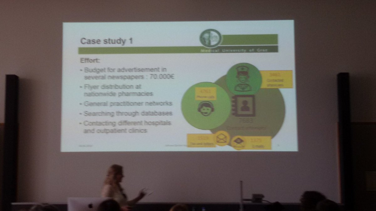 SignoraStella's tweet photo. @DachSymposium, Jehona Qerimi-Hyseni talking attendees through the crucial matter of keeping #patientsengaged &amp; valued through their participation in trials. @EUPATI_CH was in the audience. https://t.co/jLOxYadXzq