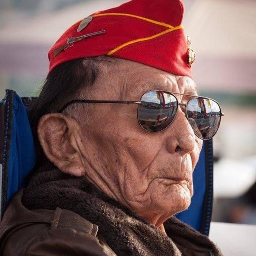 USMC's tweet image. Yesterday, Navajo Code Talker Samuel Tom Holiday passed away at 94 years old.

Holiday, one of the last surviving Code Talkers from WWII, joined the Corps at 19 and became part of a legendary group of Native Americans who encoded messages in the Navajo language. 

Semper Fi