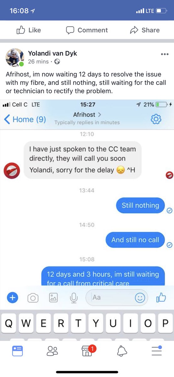 DeneysR's tweet photo. @Afrihost so whats up with this? Not even a reply? https://t.co/76f2Gg4maa