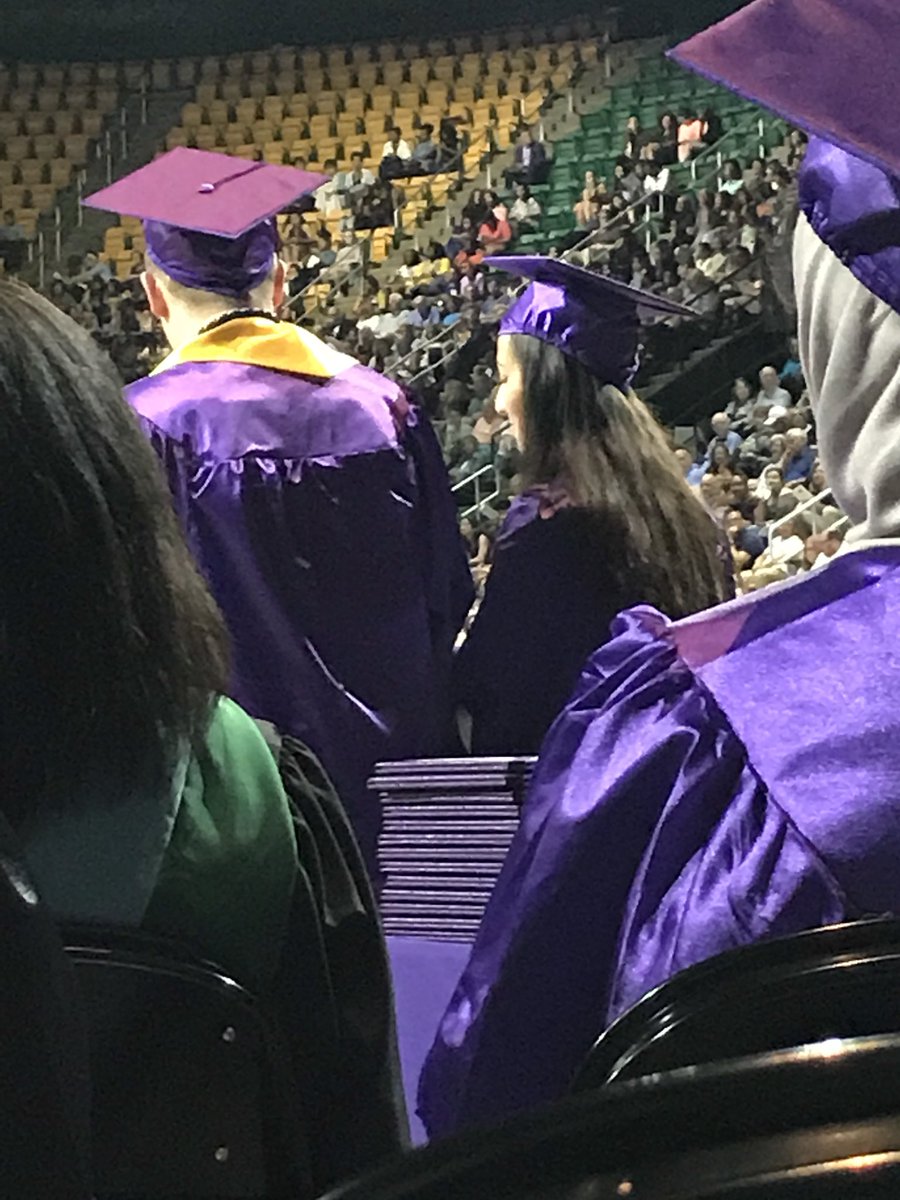 LBSS2018's tweet photo. Senior officers speaking at graduation 💜💛🐻🎓 @FCPSLBSS @BRUINNATION18 https://t.co/PZNJLhnZT8