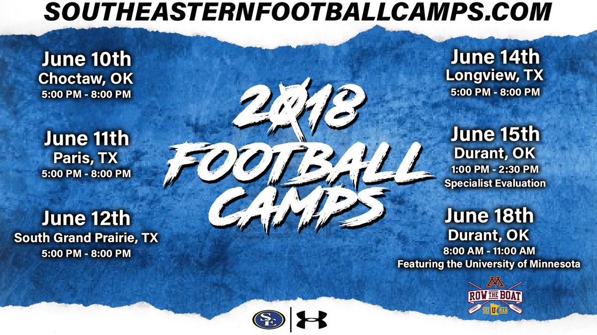 Coach_Pdub's tweet photo. #DFW we’re headed to you! 

📍South Grand Prairie High School 

Registration at 4:00 PM

Camp from 5:00-8:00 PM

Walk-up and show out in front of the winningest D2 staff in OK! #chooSE19 https://t.co/ieZ1EM81RG