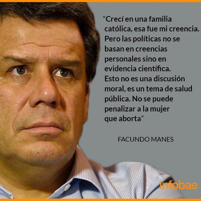infobae's tweet photo. Facundo Manes: "El aborto es un tema de salud pública, no de creencias religiosas" https://t.co/2em0GuW7io https://t.co/9dhrBy08BO