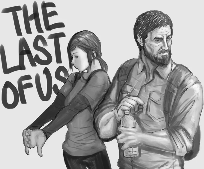 The Last Of Usのジョエルとエリーです。お題ありがとうございます!
https://t.co/eL91ufrO6W

#TheLastofUs 