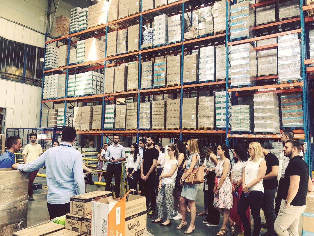 amchamserbia's tweet photo. #AmChamps5 u poseti Neltu iz prve ruke, od vlasnika i menadžera ove kompanije, saznaju kako funkcionišu prodaja i distribucija i bliže se upoznaju sa modelom poslovanja ove grupacije #youngleadersinchange #activeboldconfident https://t.co/My4n3TFr83
