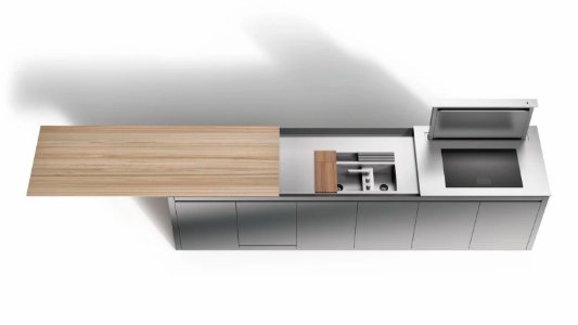 BoffiGeorgetown's tweet photo. Our new “K” kitchen series offers flexibility & functionality in a kitchen cube avail. in 3 designs: K5 (shown), K6 & K2.2. The K5 offers larger dimensions w/a natural solid elm wood sliding top, covering both washing & working areas. https://t.co/KUCWlmptiF #boffi #boffidesign https://t.co/zZi0yNyNhP