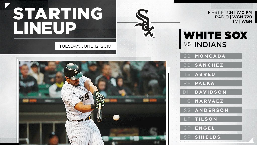 Chicago White Sox on Twitter "Tonight's WhiteSox starters. ⏰ 710 PM