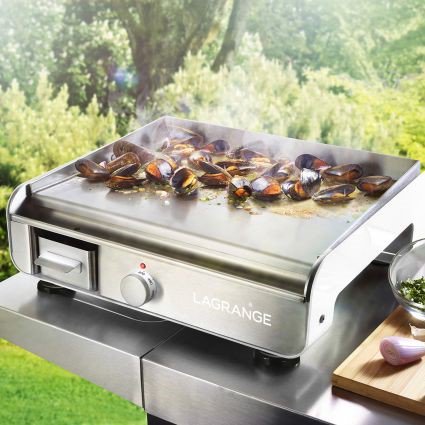 Lagrange’s Plancha Pro Griddle is truly a multi-use tool... you can cook cheeseburgers outside or pancakes inside! The possibilities are endless...what will you griddle?