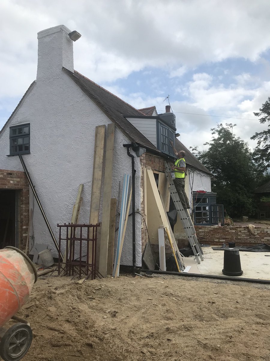 All ready for the oak extension at the site today. Then a full dinner service at <a href="/TheTollemache/">Tollemache Arms</a>