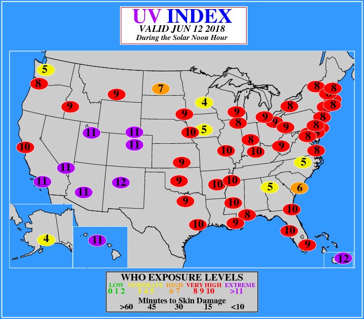 Did you know that your skin can be damaged as quickly as 15 minutes this time of year under the #NorCal sun?

Protect yourself and wear sunscreen / long articles of clothing out in the sun! #cawx