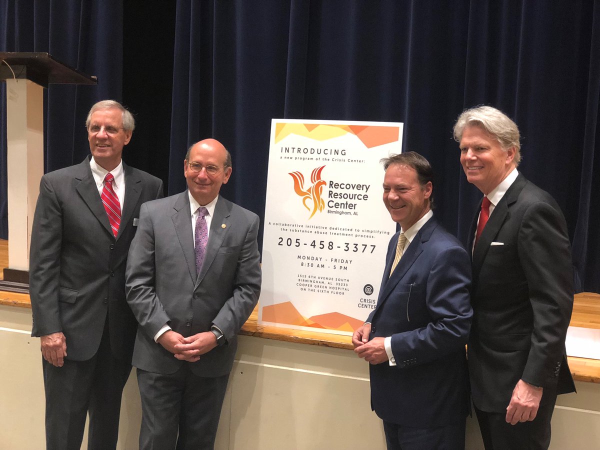 Mark Wilson (@drmarkewilson) on Twitter photo Four OTM Mayors - Curry <a href="/VestaviaHillsAL/">Vestavia Hills AL</a> , Brocato <a href="/CityofHoover/">City of Hoover</a> , McBrayer <a href="/CityofHomewood/">City of Homewood</a> , Welch <a href="/mountain_brook/">Mountain Brook Farm</a> - announcing a 24/7 number to call for help with drug addiction:
205 458-3377! Add it to your contact list. @CrisisCenterAL <a href="/jcdhtweets/">JCDH</a> Four OTM Mayors - Curry <a href="/VestaviaHillsAL/">Vestavia Hills AL</a> , Brocato <a href="/CityofHoover/">City of Hoover</a> , McBrayer <a href="/CityofHomewood/">City of Homewood</a> , Welch <a href="/mountain_brook/">Mountain Brook Farm</a> - announcing a 24/7 number to call for help with drug addiction:
205 458-3377! Add it to your contact list. @CrisisCenterAL <a href="/jcdhtweets/">JCDH</a>