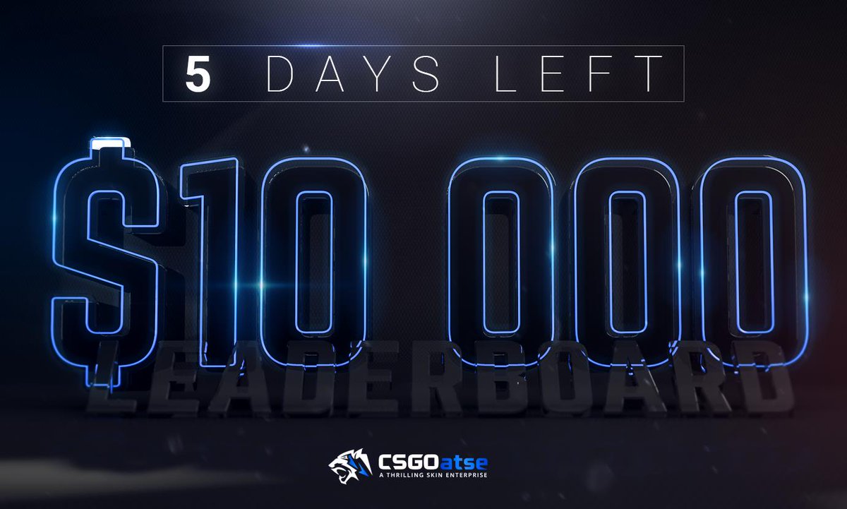 CSGOatsecom's tweet image. 🔥💥5 days left to join the $10.000 LEADERBOARD!💥🔥

How to get points? It's easy, just play on CSGOatse.com and make sure you have joined the leaderboard before you start betting!

Don't miss your chance, see you there! 🤗

RT + LIKE