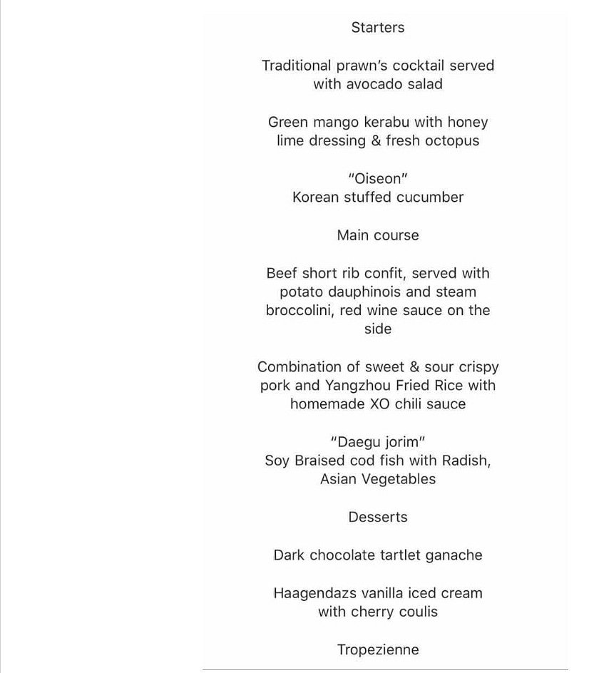 sstraykitten's tweet photo. One chance to showcase our diverse cuisine to the world and this is what we came up with to serve at the summit of bad combovers. Well done #Singapore. https://t.co/hTMaCOP8IU