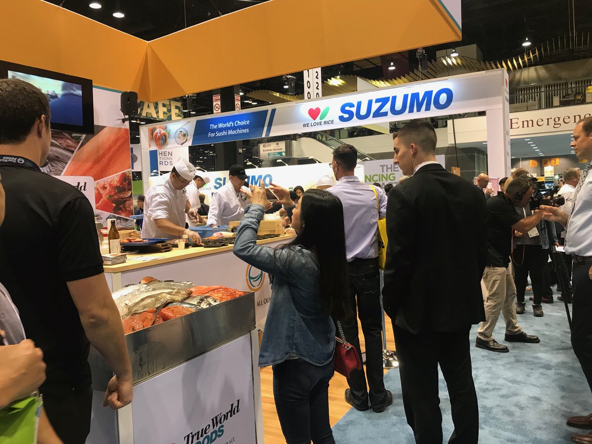 BeaumontCompany's tweet photo. Beaumont &amp; Co. built one of its most innovative modular #tradeshow booths to date for multi-national wholesale seafood distributor True World Foods for the National Restaurant Association Show (@NatlRestShow): https://t.co/vdMHO2YUUt https://t.co/9j6X9yolbv