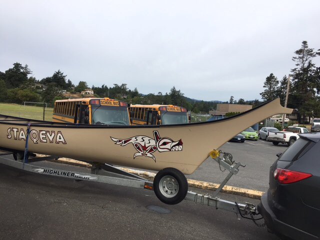 sd61schools's tweet photo. Gr. 8 students at Shoreline are ready for their canoe trip! As part of the middle school’s Big Canoe program, students explore the local environment and Lekwungen culture. #sd61learn #InquiryMindset https://t.co/3ALIC91jVm