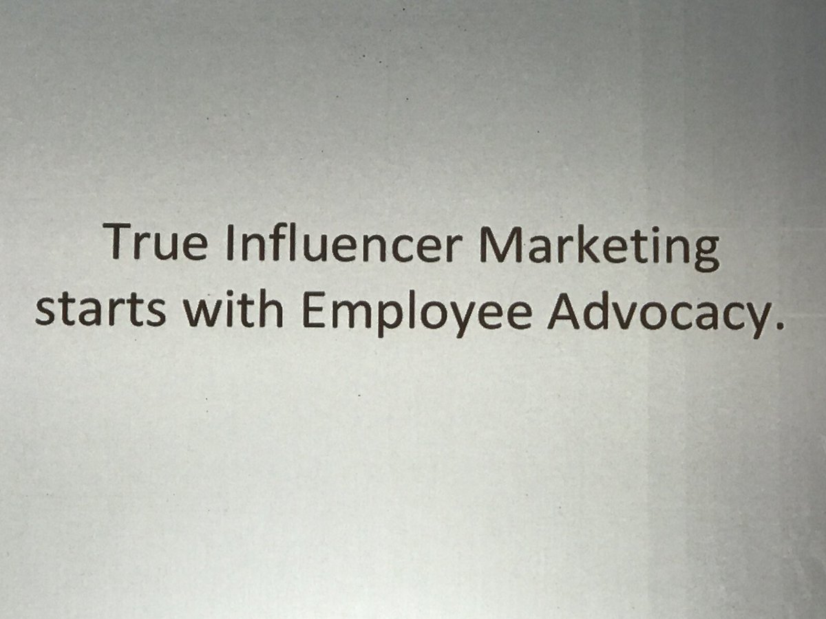 HollyChessman's tweet image. True influencer marketing starts with employee advocacy -via @_WhereYouWander #AMPlifySocial