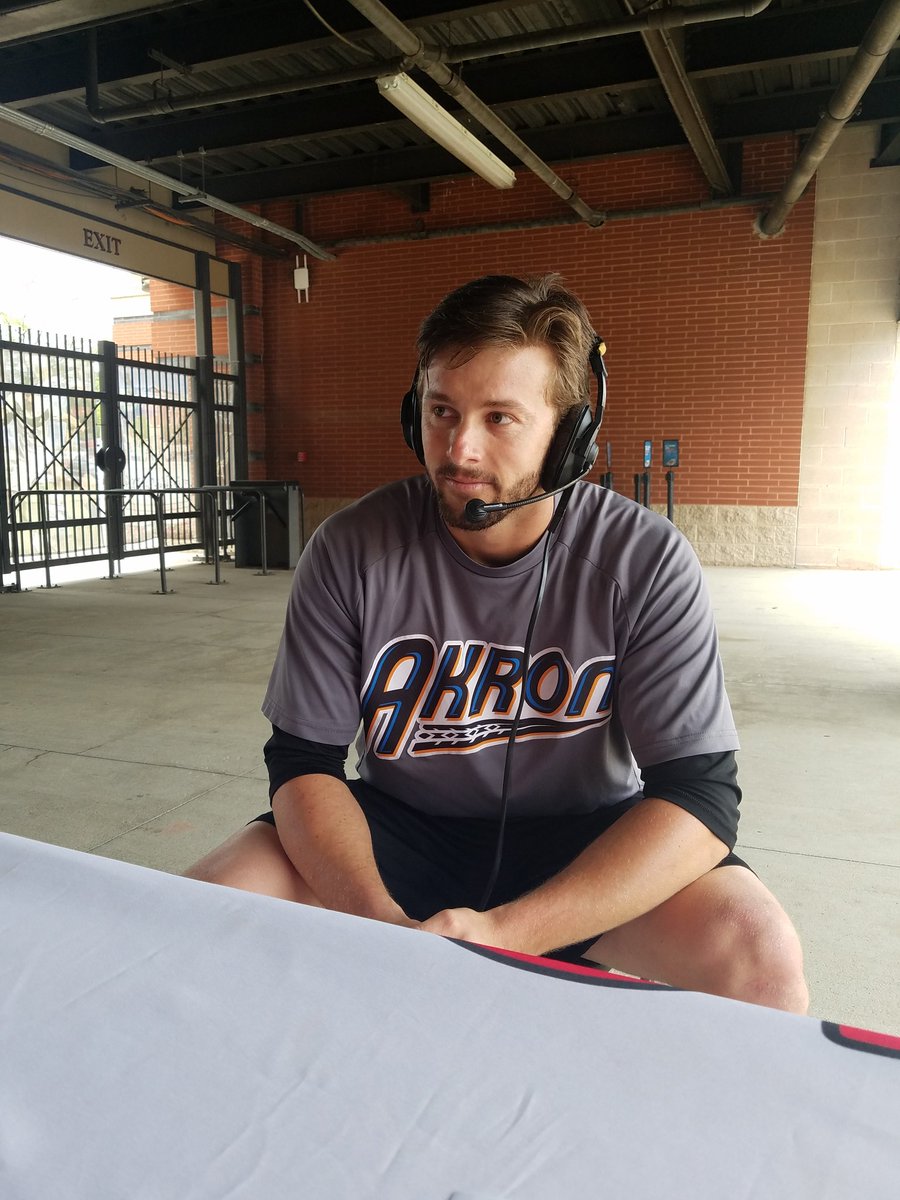 SamBourquin16's tweet photo. Shoutout to #AndrewCalica from the @AkronRubberDuck for joining us on #TheSamAndBradShow on @1590WAKR! #Quackron https://t.co/lxdWa78ufb