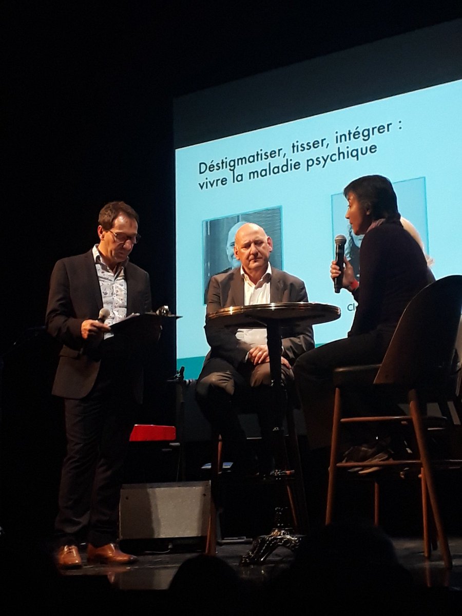 ClubhouseFrance's tweet photo. #Psychodon2018 live !  Nathalie, membre du #ClubhouseParis : « On peut vivre avec sa maladie psychique et même en faire une force pour se réinsérer ! » #santémentale #solidarité https://t.co/OlKrM9I4Th