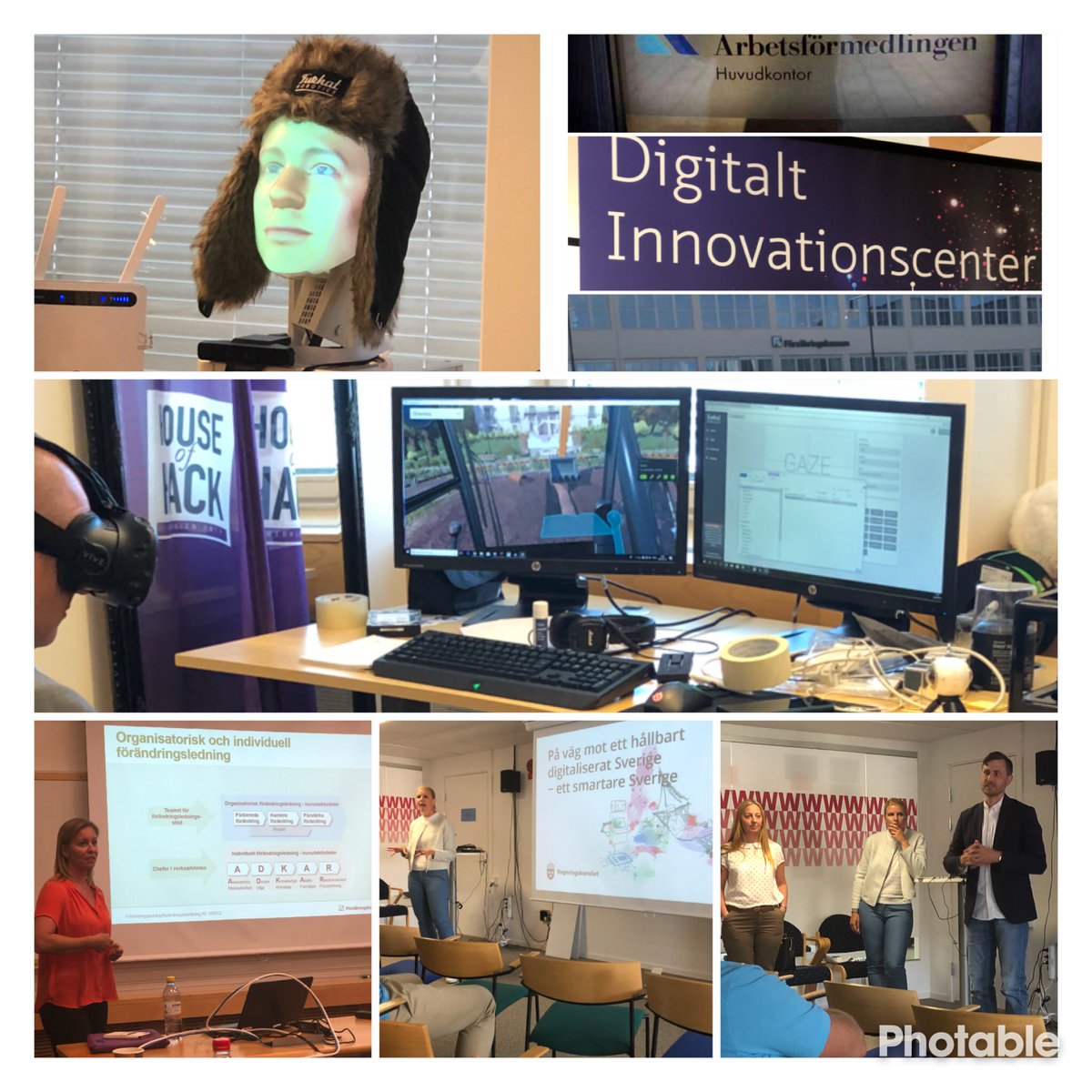 Hemma efter en inspirerande dag med besök på Arbetsförmedlingen Direkt, Innovationscenter och Försäkringskassans HK.