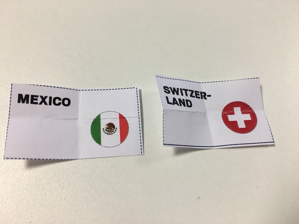 #worldcupsweepstake at work. 50/50 chance?