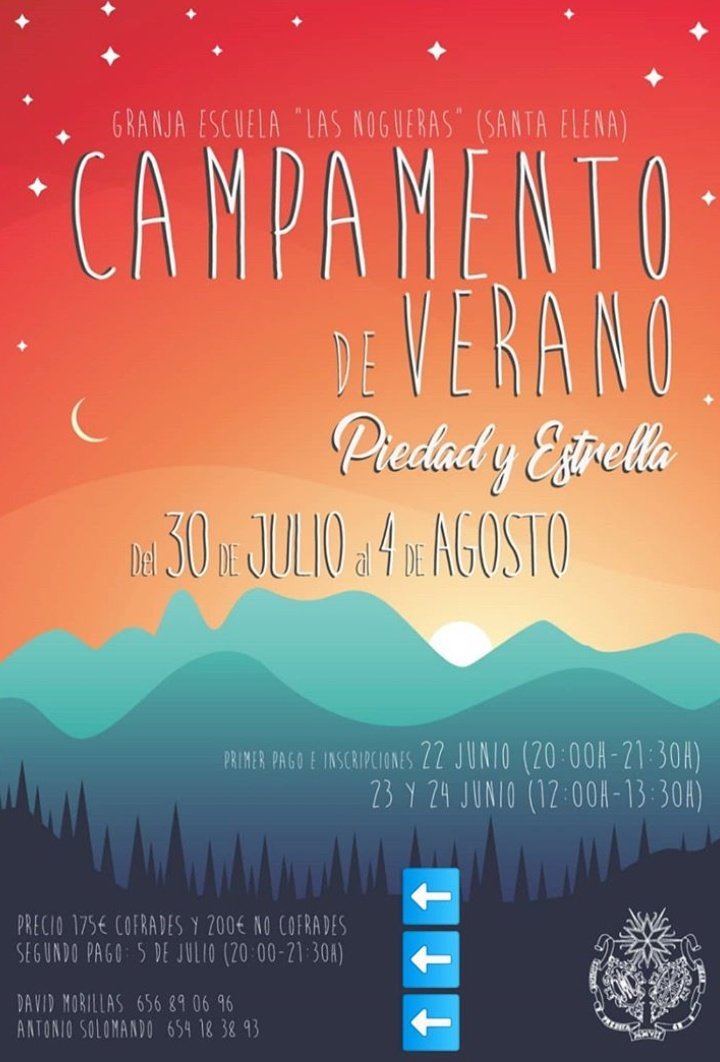 Campamento de Verano Piedad y Estrella. #JaénCofrade