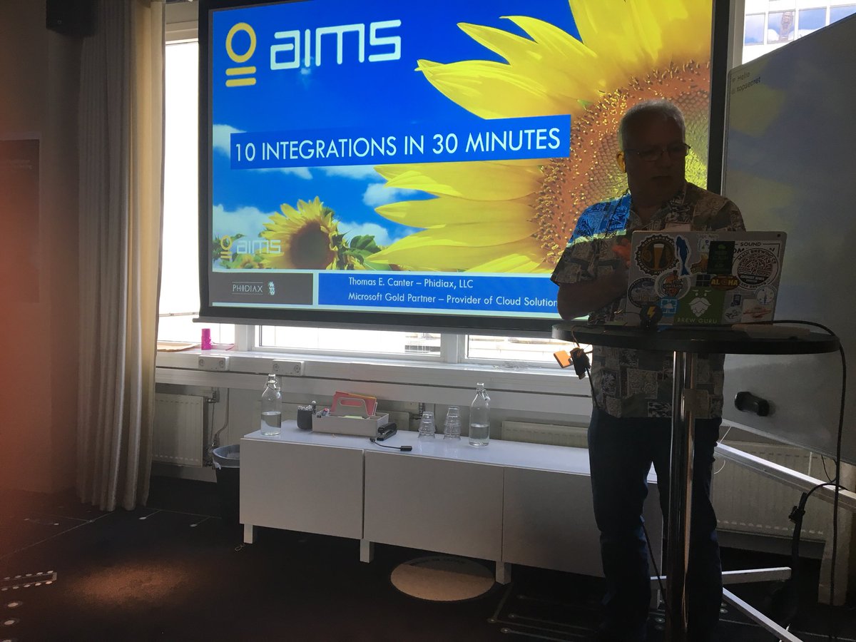 SteefJan's tweet photo. ‘Ze American’ @tomcanter from #Seattle will present at #aimstalks in #Stockholm about @MicrosoftFlow https://t.co/HabNe0VL1s