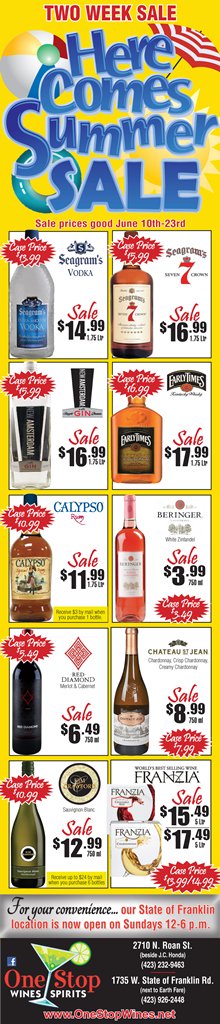 OneStop_JC's tweet photo. Here Comes Summer Sale now in progress! Sale prices good June 10th - June 23rd. https://t.co/TAkdXWrKRF