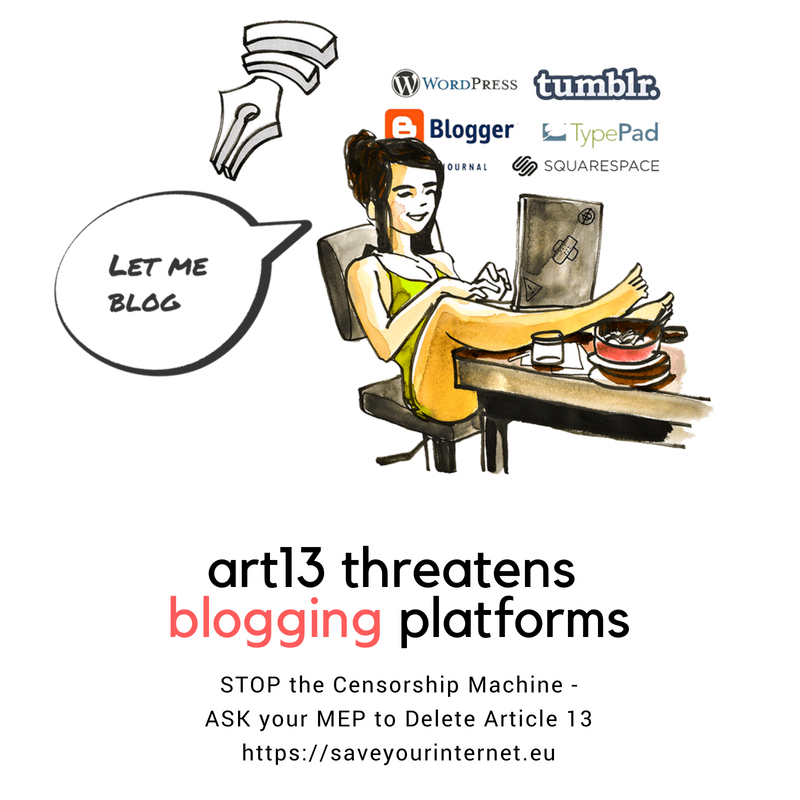 .<a href="/automattic/">Automattic</a> (@Wordpress &amp; <a href="/wordpressdotcom/">WordPress.com</a>) has a clear message to #SaveYourInternet for bloggers: “We’re Against Bots, Filtering, and the EU’s New #Copyright Directive” transparency.automattic.com/2018/06/12/wer…

Help #DeleteArt13: Speak up against the #CensorshipMachine saveyourinternet.eu