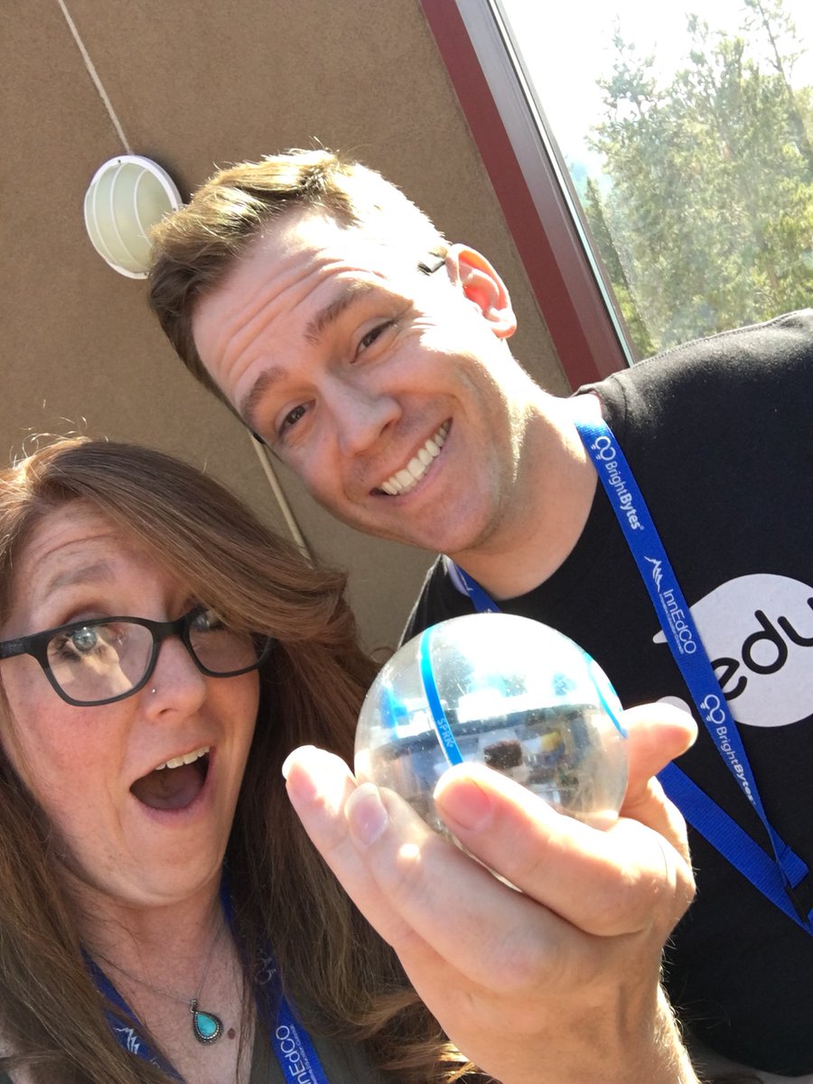 Quirky_Corky's tweet image. I’m with @MrMacnology at @InnEdCO learning about @SpheroEdu! So cool! #innedco18game #innedco18