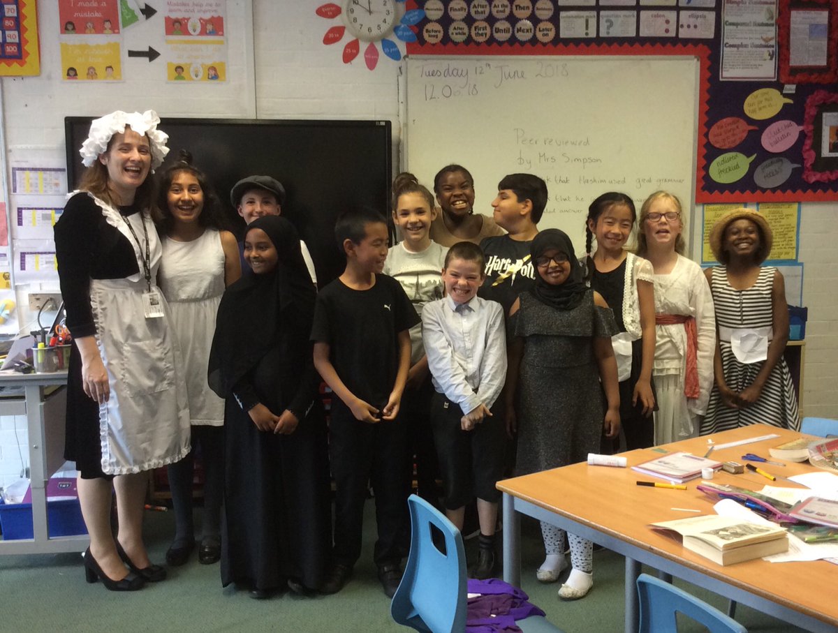 HPA_Philip_Lane's tweet image. Victorian Wow Day in Year 5. Can you guess what book we’re reading?! #hpaplwowday