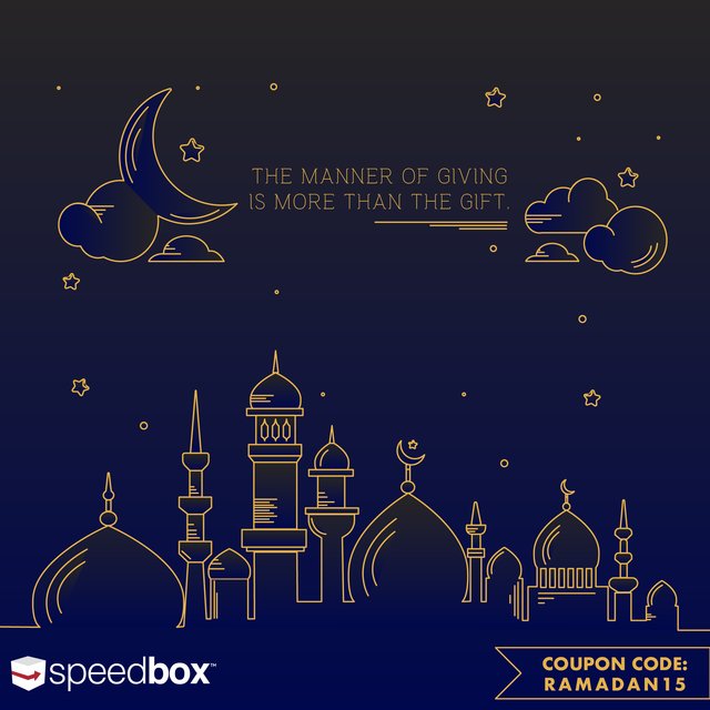 SpeedboxMaster's tweet image. Need to send gifts for Eid? Use promo code- RAMADAN15 and get 15% on all domestic and international gift shipments. Download the Speedbox app now! bit.ly/Speedbox
#justspeedboxit #speedboxapp #courier #ramadan #eid #gifting #gifts #present #worldwideshipping