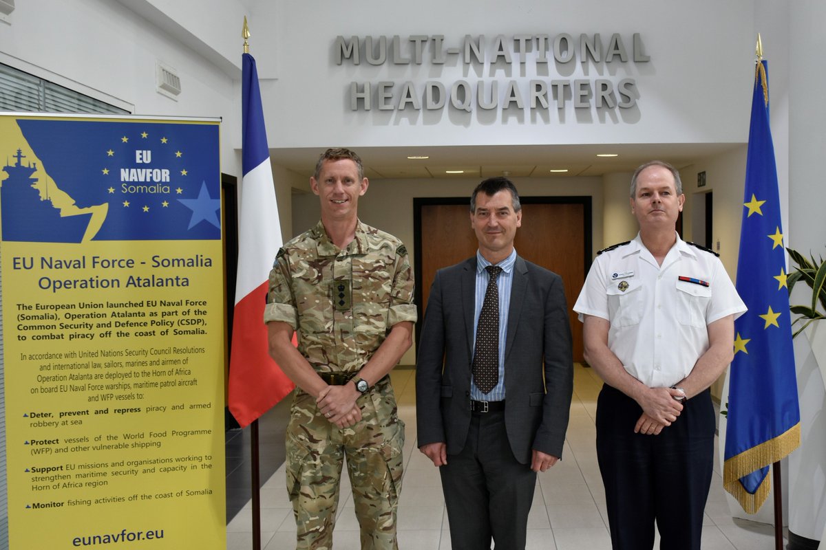EU NAVFOR Twitterren: "We welcome Brig Gen Bertrand Toujouse, French Army,  Head of the 'Euratlantique' Division to the HQ in Northwood for informative  discussions on our #EU counter #piracy #OpAtalanta https://t.co/bE4zG13xJU"  /