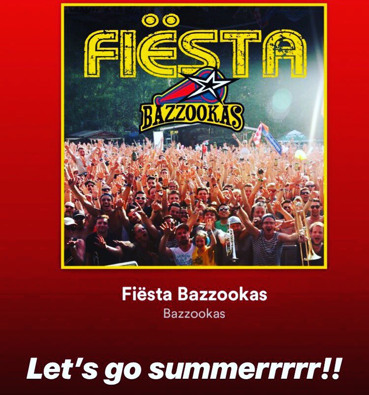 Oooh yeah!! Listen to our brand new summerhitpopsong ‘Fiësta Bazzookas’ open.spotify.com/track/3GNeq1Ai…