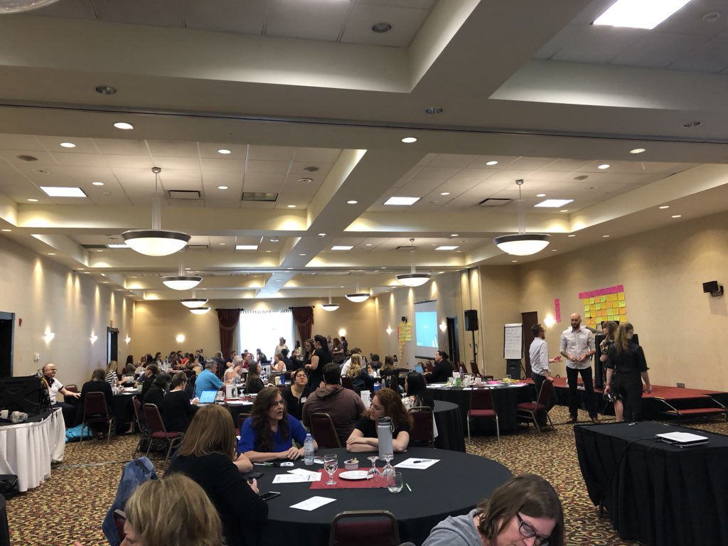 At children and youth planning table meeting helping to generate obstacles to moving the needle on wellbeing in Waterloo region. A great event and lots of fab ideas.